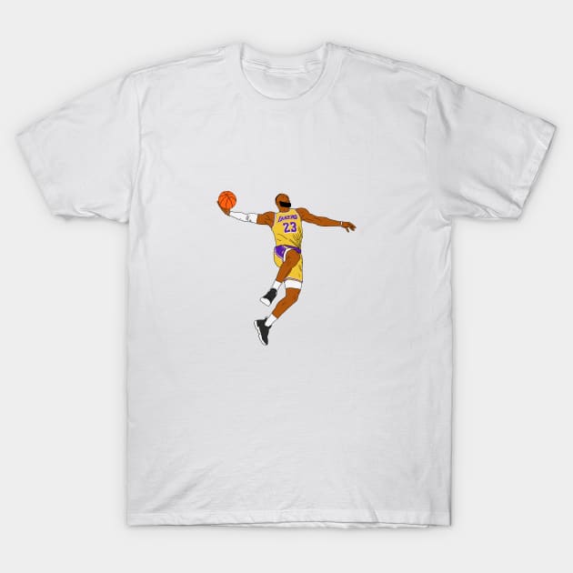 leborn james dunk T-Shirt by atiatiaman